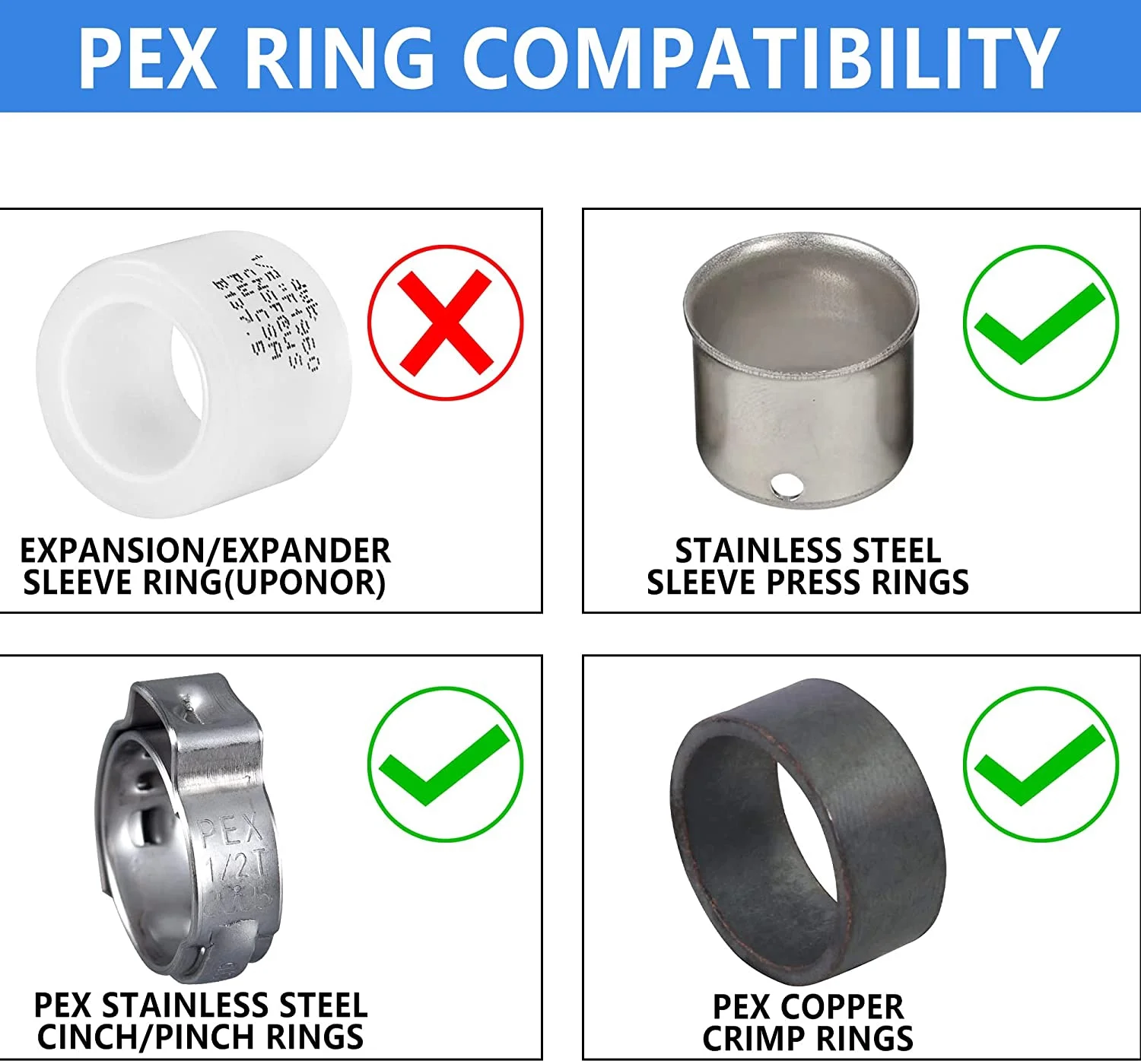 (Pack of 25) EFIELD Pex 3/4 Inch x 3/4 Inch 90 Degree Elbow Barb Brass Barb Crimp Fitting, ASTM F1807