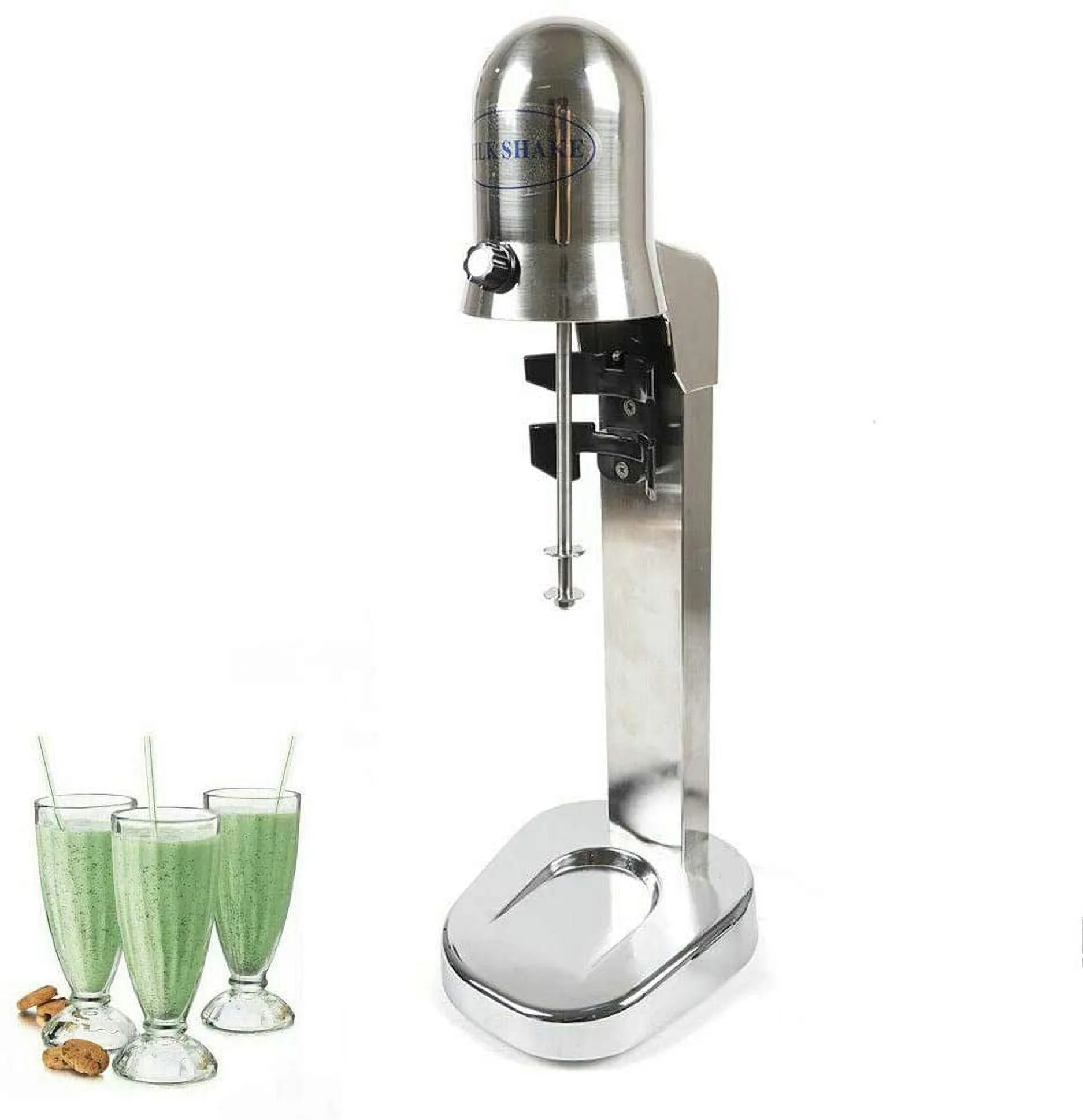Electric Milkshake Maker 110V 280W Commercial Stainless Steel Drink Mixer Soft Ice Cream Maker Blender