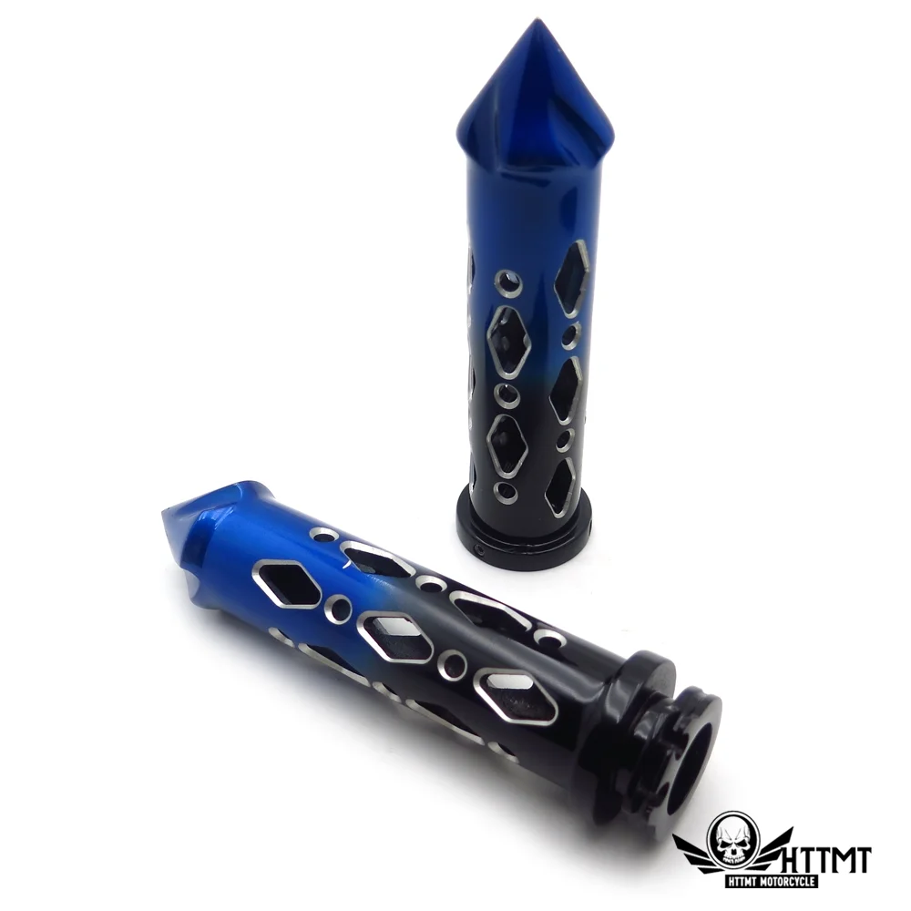 HTTMT- Black Blue Cruiser Motorcycle 22mm 7/8