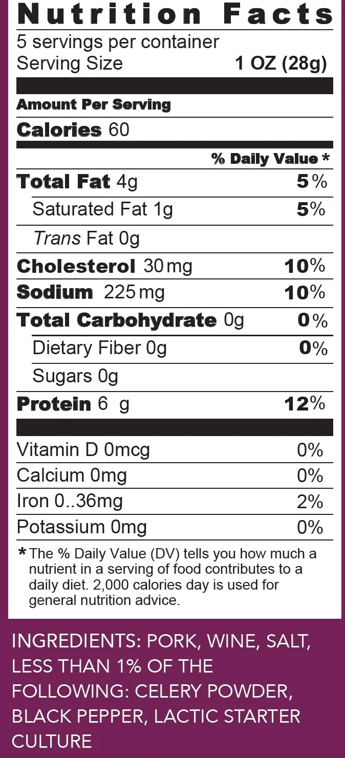 Salumi Chicago Artisan Salami (Variety) - Uncured, Gluten Free, Sugar Free, Keto Snack (5 x 5.3 oz.)