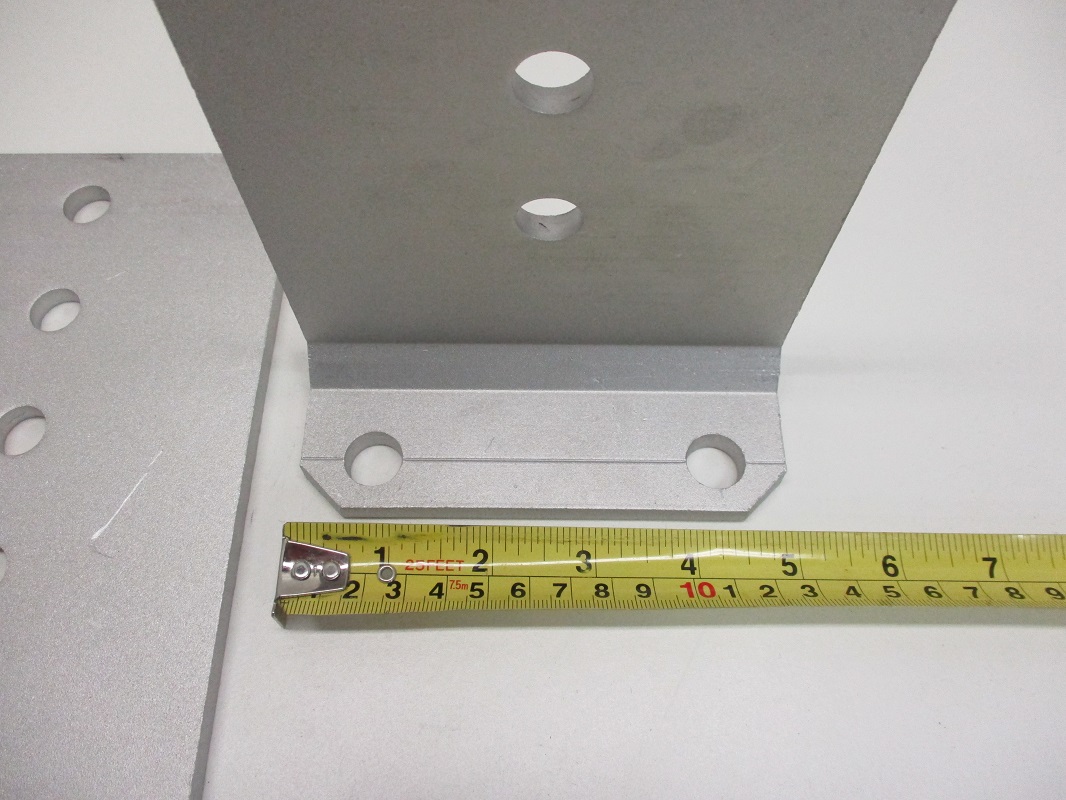 (8) Vertical Pontoon Boat Trailer Bunk Bolster L Brackets  / 5