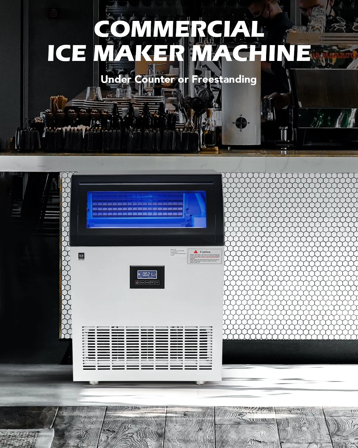 Wilprep Large Commercial Ice Machine Water Filter System 200lbs Production 55lbs Storage