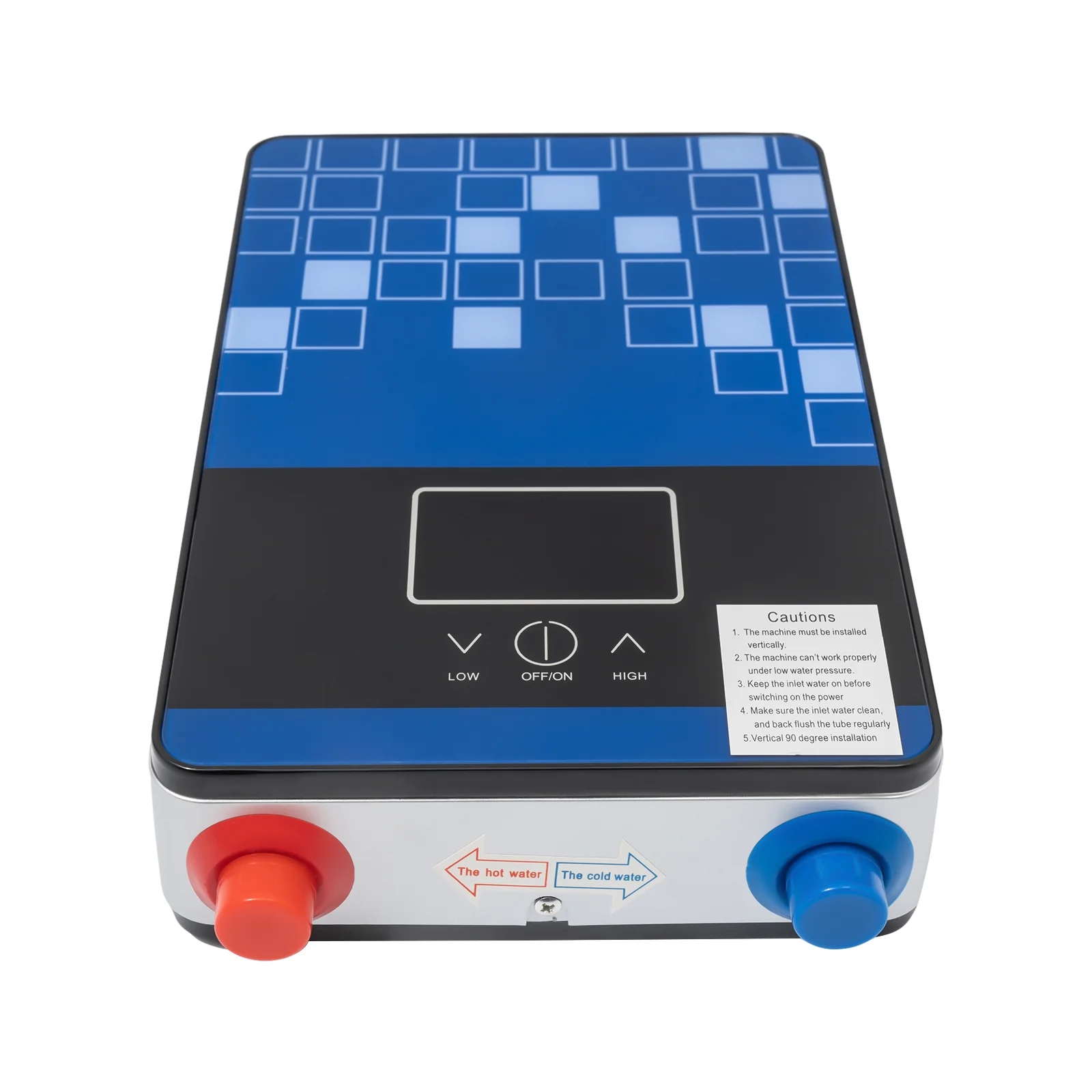 Tankless 110V Hot Water Heater with Shower Head,4.5KW Portable on Demand Electric Water Heater Set with Self-Modulating for Kitchen Bathroom Blue