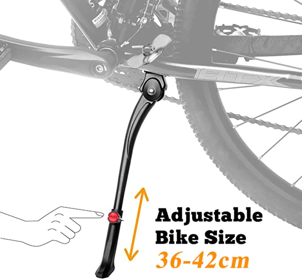 Adjustable Aluminum Alloy MTB Road Bike Bicycle Side Kickstand Kick Stand Bicycle Accessories