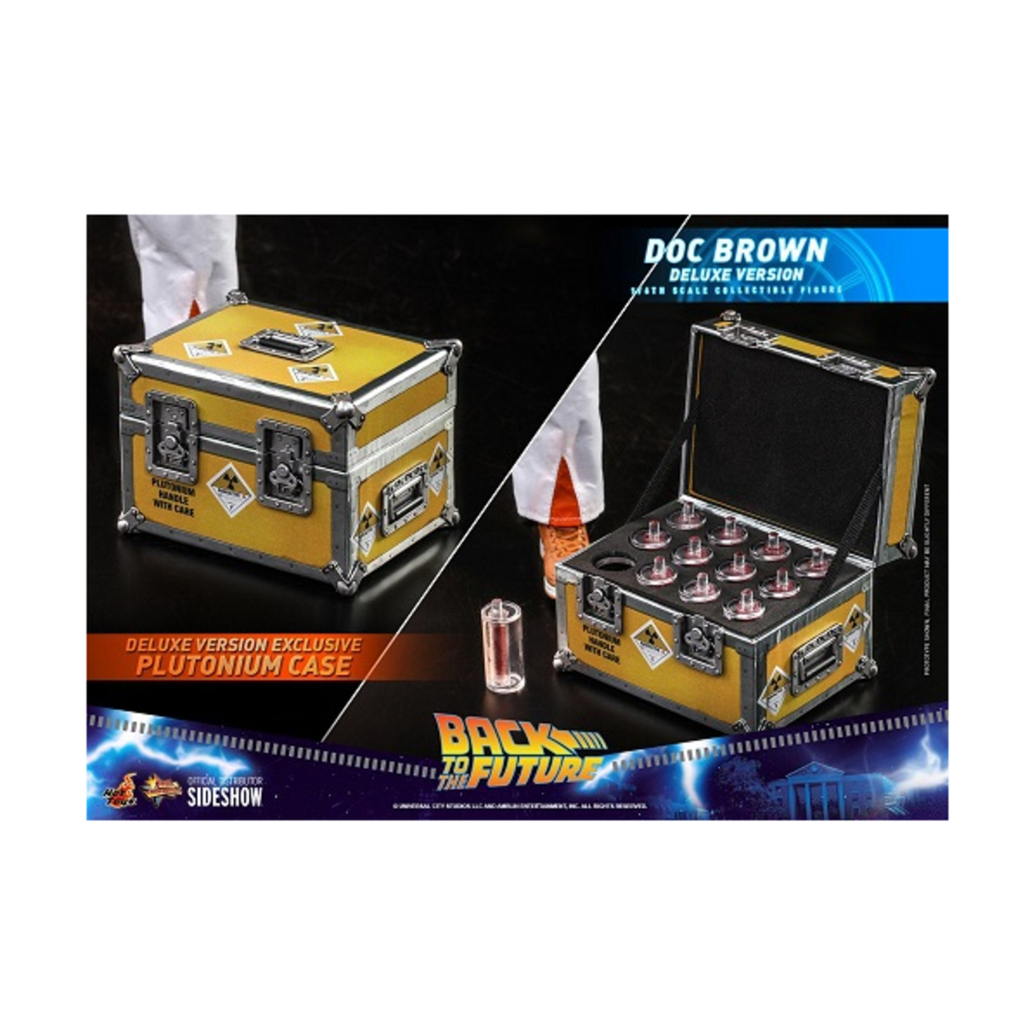 Doc Brown Deluxe Edition Figure from Back To The Future 1:6 scale film collectable figure by Hot Toys