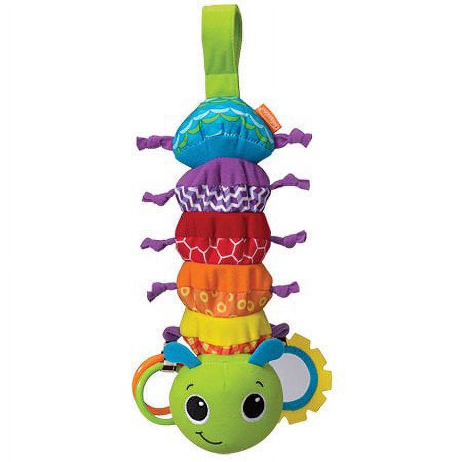 Infantino Hug and Tug Musical Bug Sensory Baby Toy, 6-12 Months, Multicolor