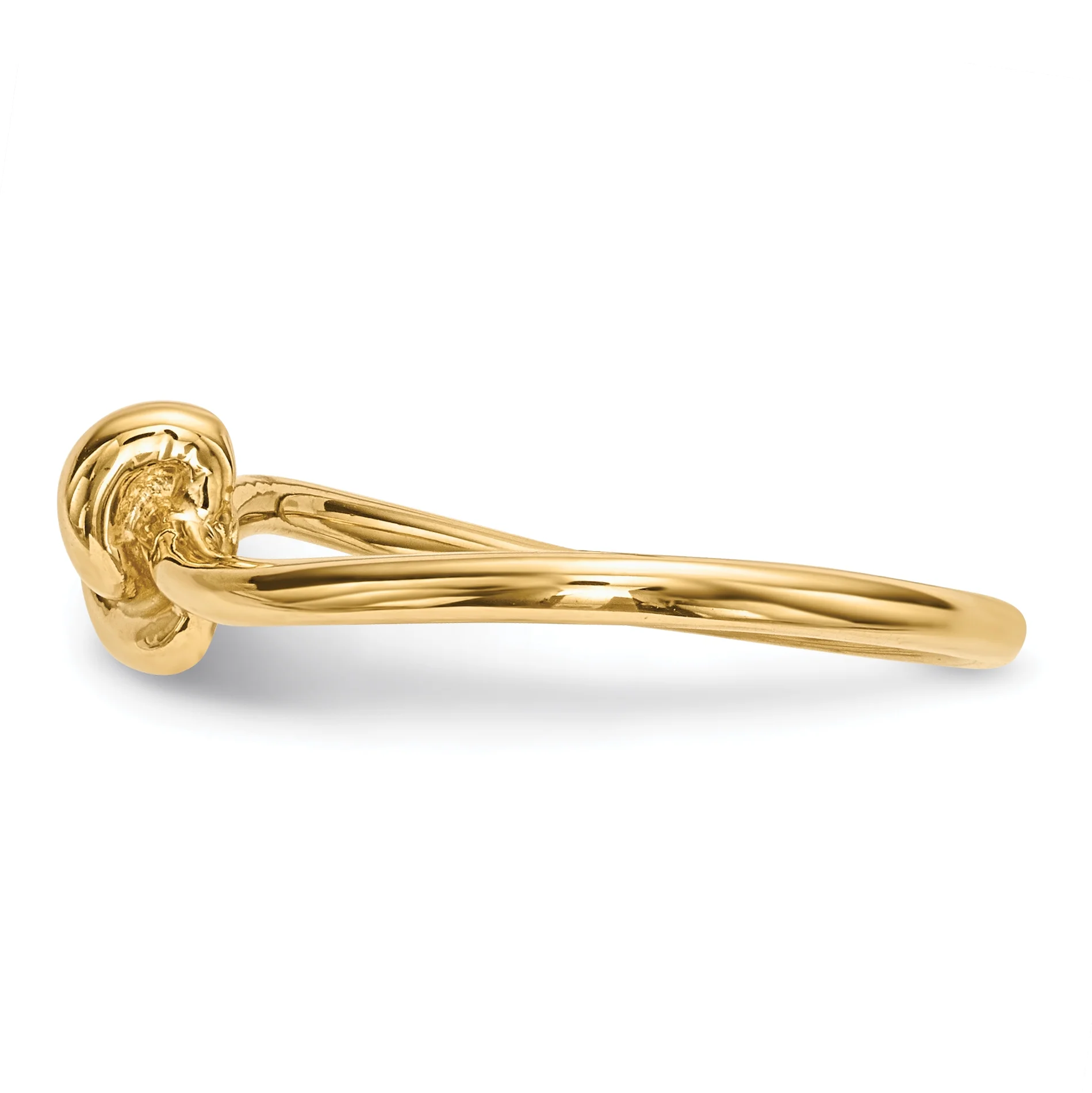Finest Gold 14K Yellow Gold Polished Knot Ring - Size 7