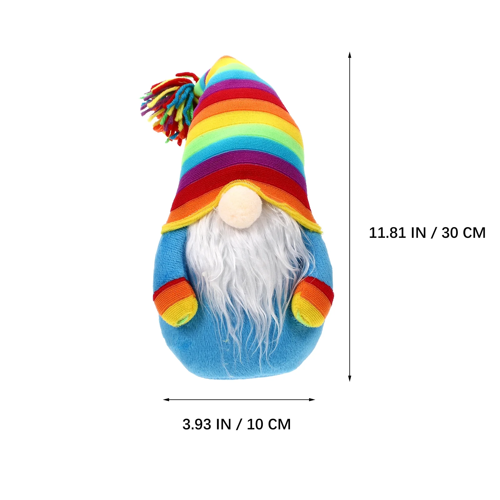 Frcolor Gnome Doll Plush Pride Rainbow Faceless Swedish Gay Lesbian Elf Colorful Decor Gnomes Stuffed Handmade Christmas Lgbtq