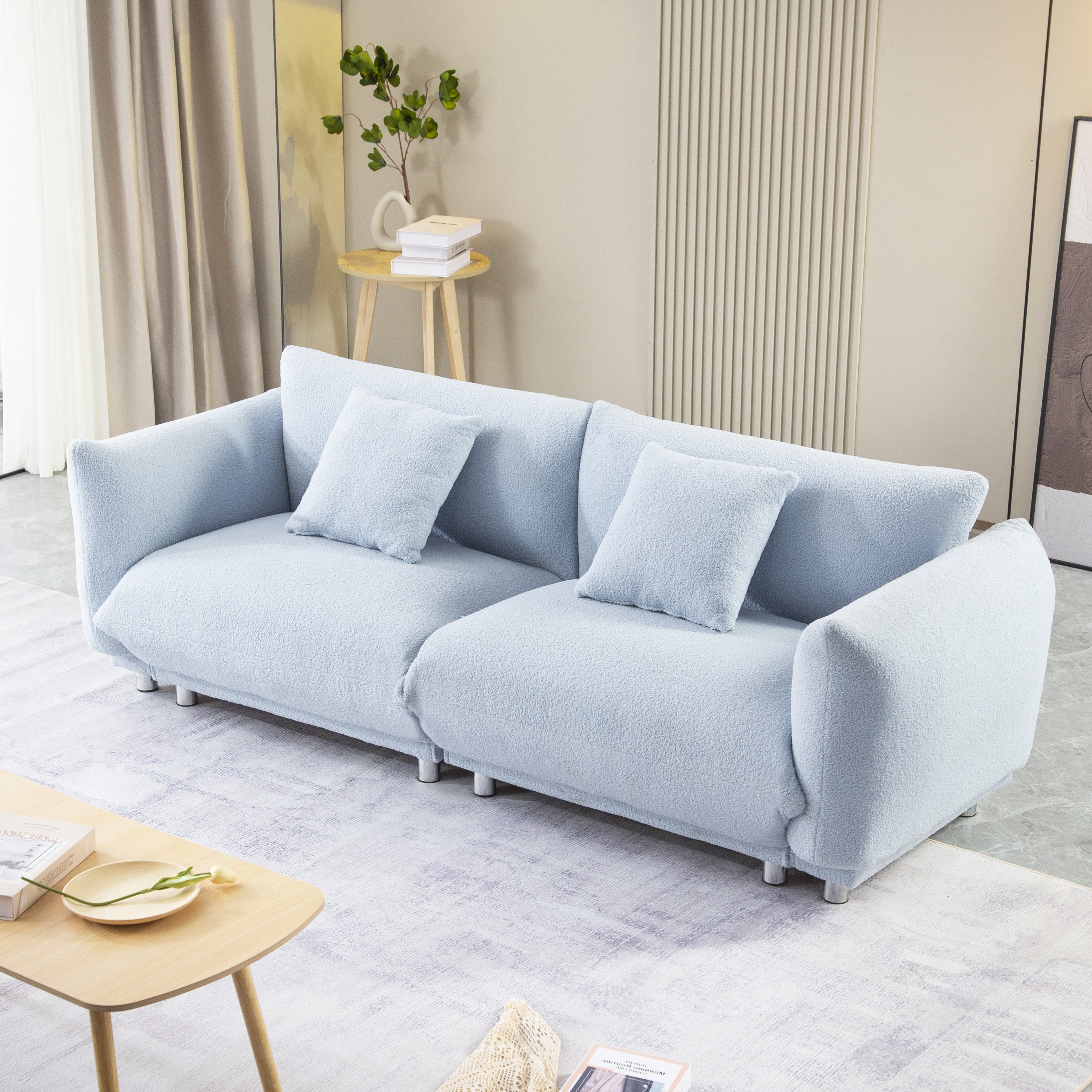 Flannelette Sofa Set - Indulge in Cozy Comfort