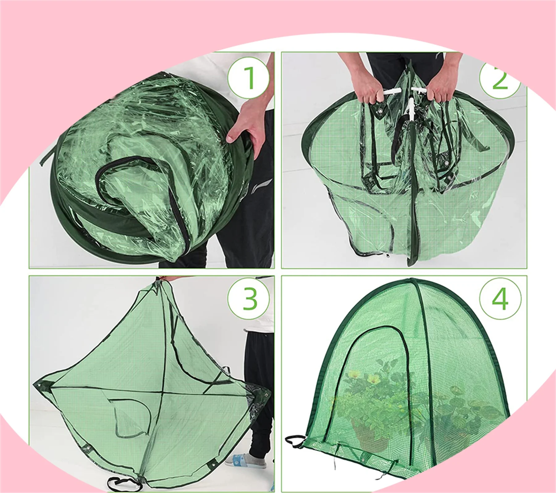 Upgraded Pop-Up Plant Greenhouse for Outdoors