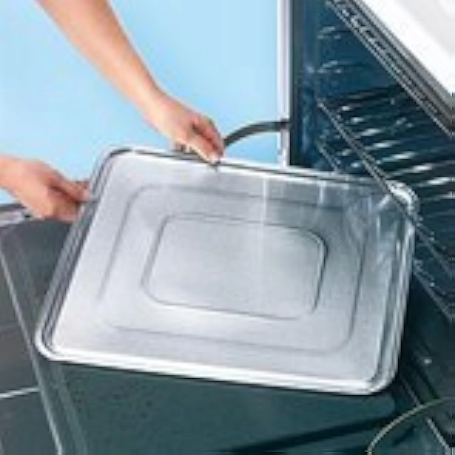 MEDca Foil Oven Liner 18.5 x 15.5 inch Set of 10 for Food Wraps - Silver, Aluminum