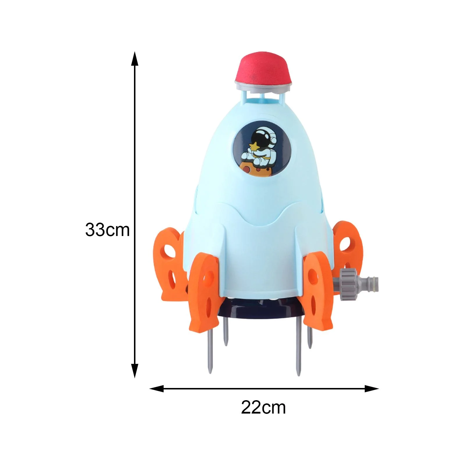 Rocket Sprinkler Toy Water Spray Rocket Toys for Outdoor Swimming Pool Beach