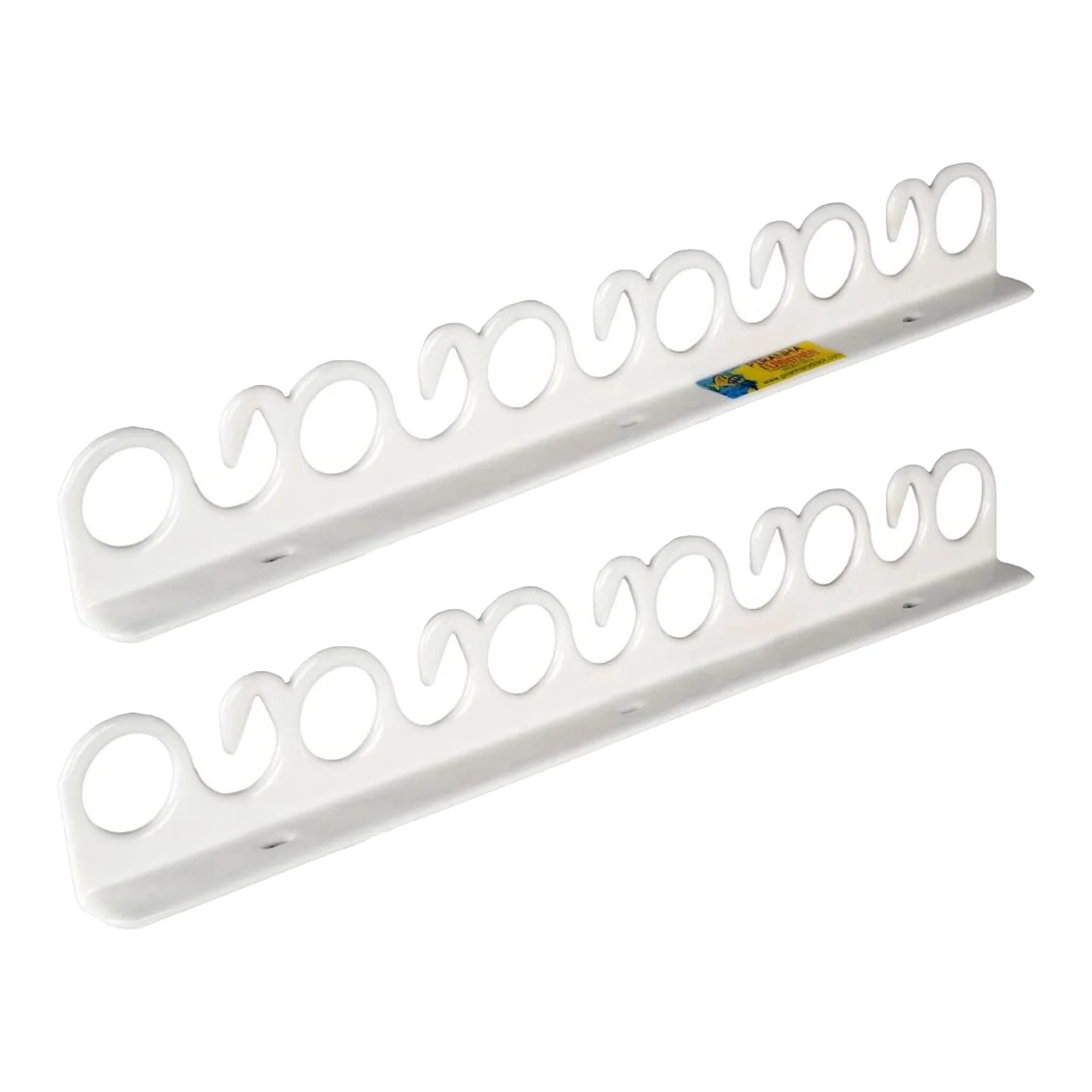 Piranha FD011 Overhead & Wall Mount Fishing Rod Rack, Holds 11 Rods, 2 Pack