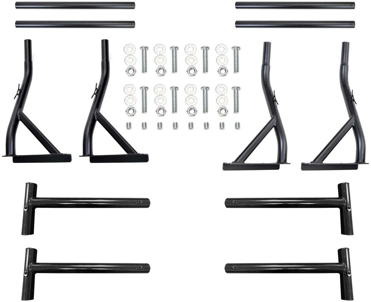 TMS 800 Ibs Capacity Extendable Universal Steel Pick-Up Truck Ladder Rack Utility Two Bar Set