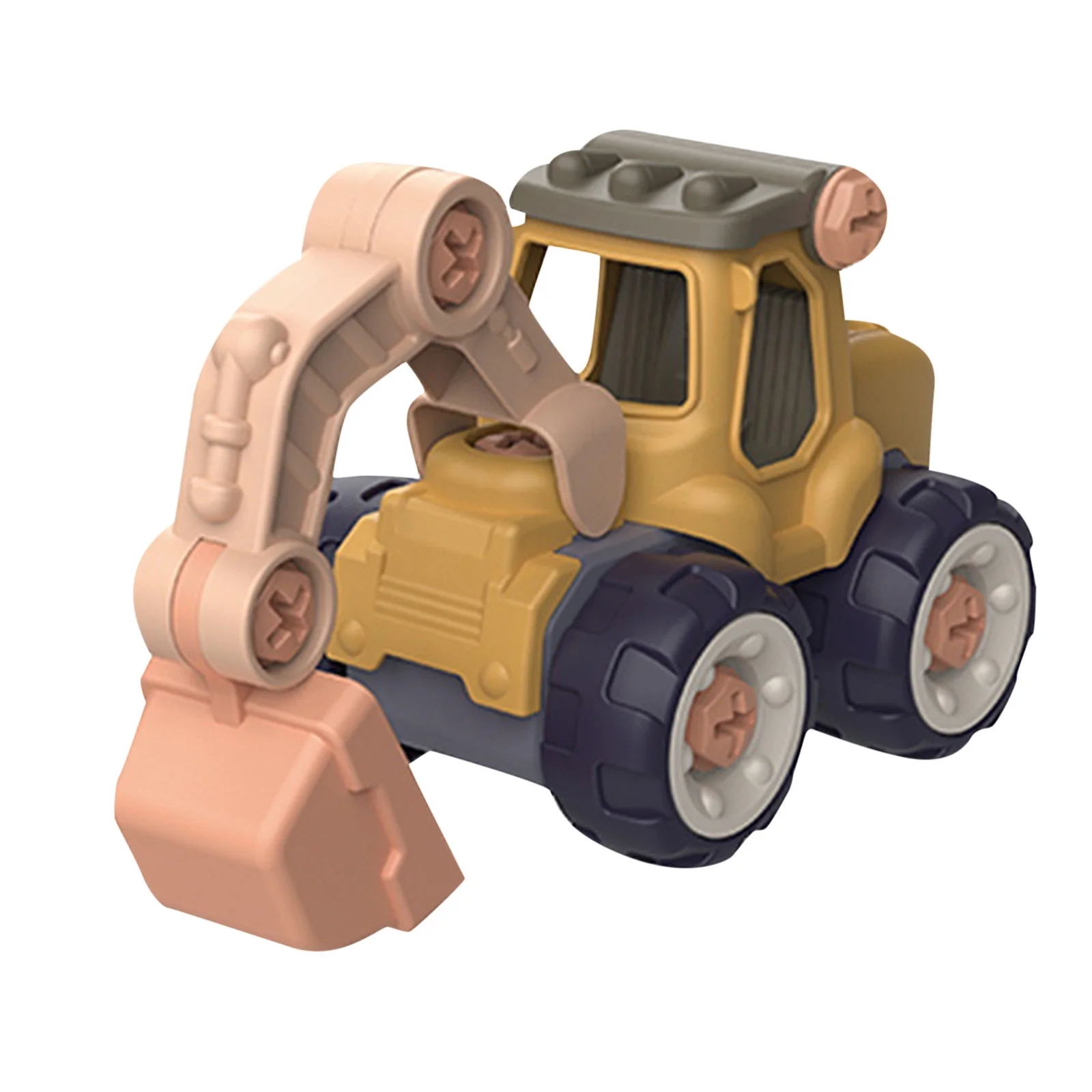 KIHOUT Deals Disassemb Of Construction Vehicle Excavator DIY Nut Building Construction Toy