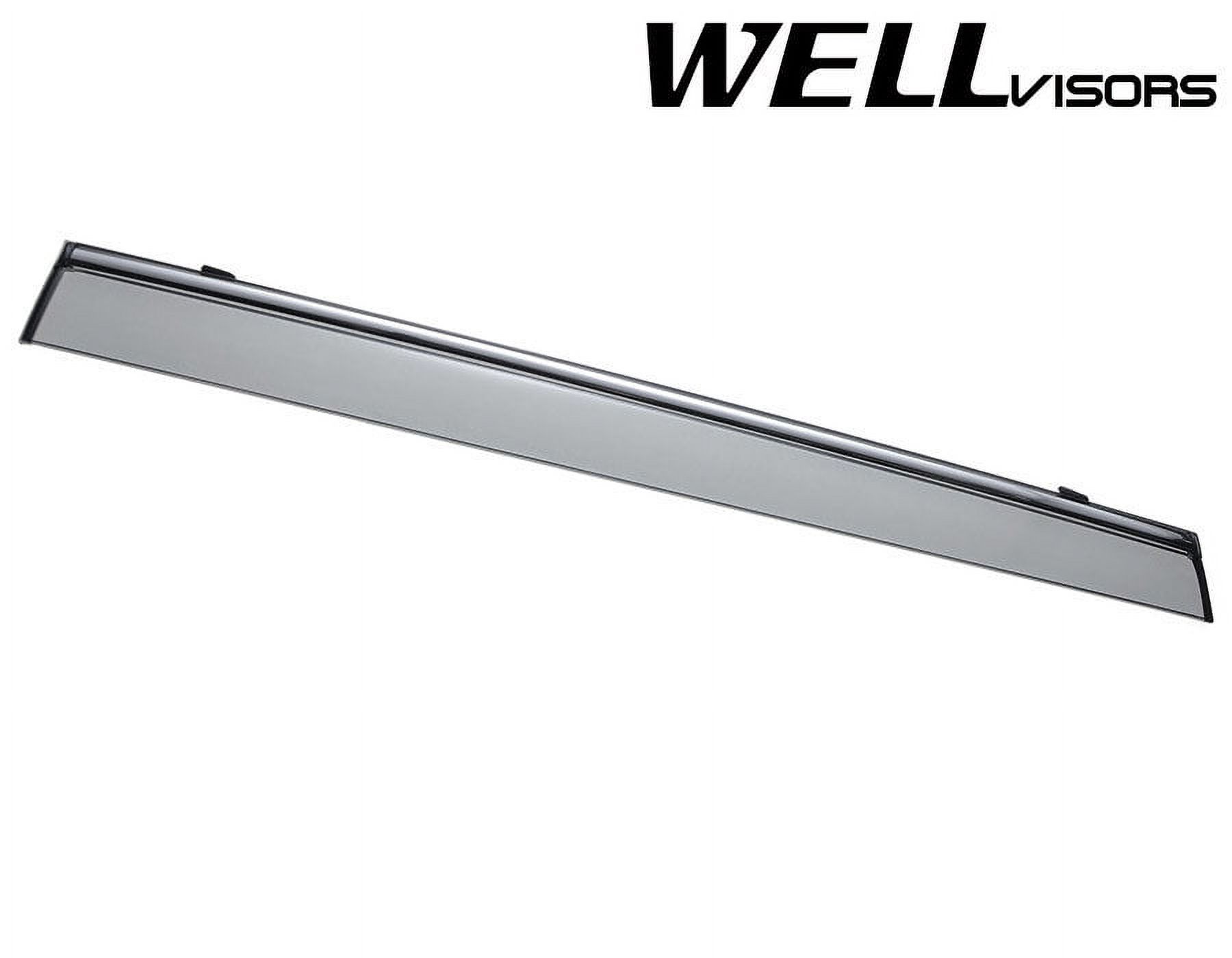 Wellvisors Side Window Visors Deflectors Rain Guards With Chrome Trim for 2010-2014 Subaru Outback 3-847SU004