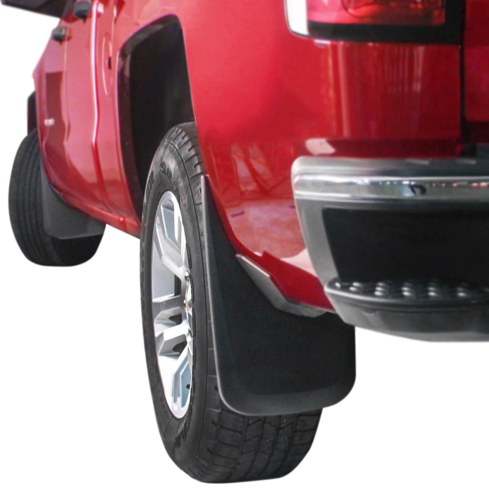 Red Hound Auto Premium Heavy Duty Molded Compatible with Chevy Silverado 1500 (2014-2018 & 2019 1500LD), 2500 3500 (2015-2018) Splash Mud Flaps Guards Front & Rear 4 Piece Set 22894857, 22894863