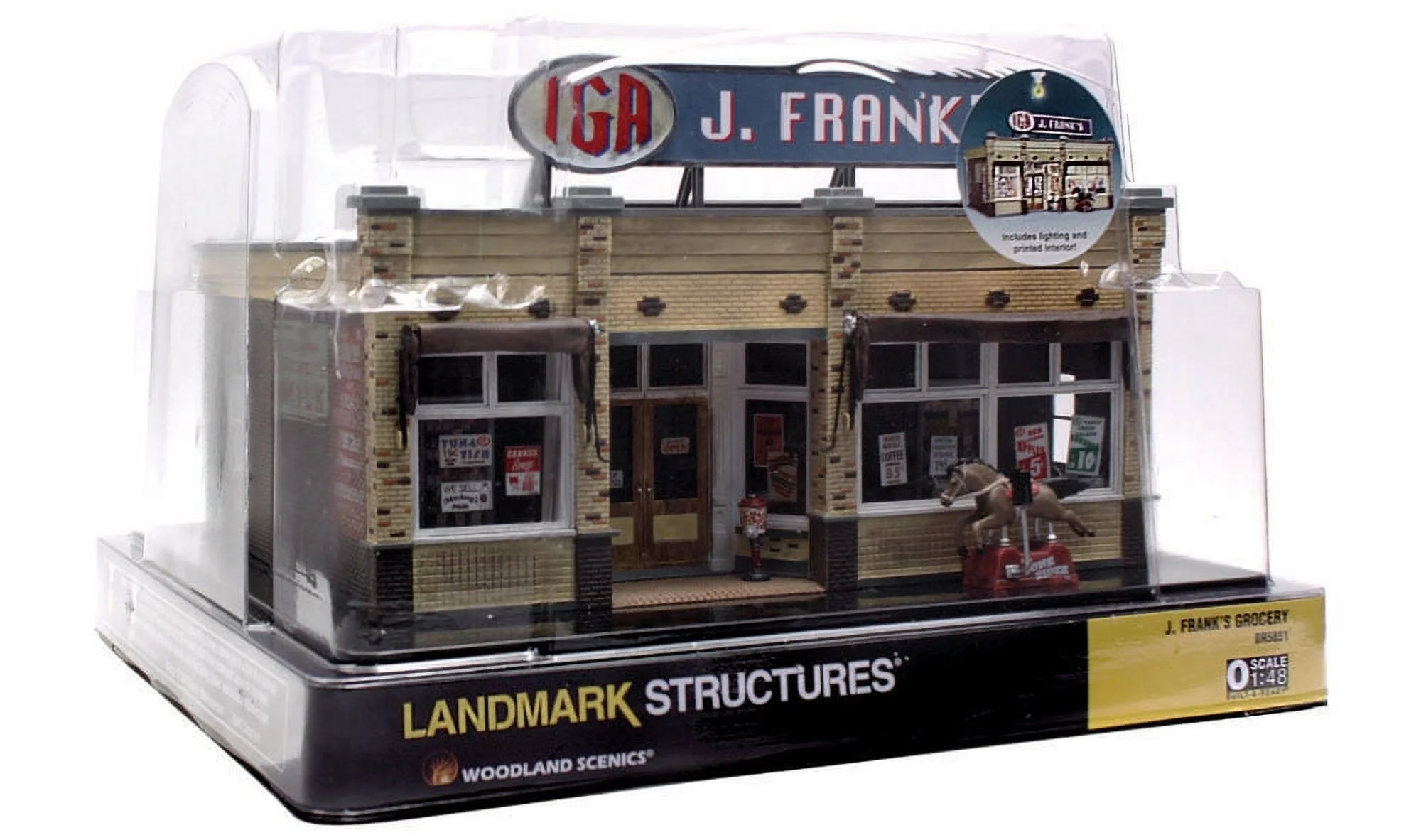 woodland scenics woobr5851 o built-up j. frank's grocery