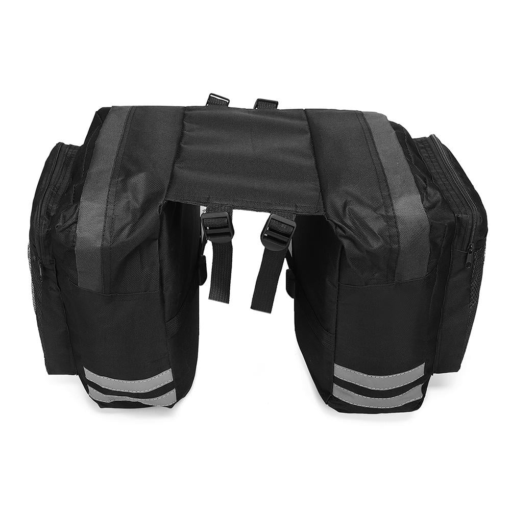 Yucurem Mountain Bike Bicycle Double Side Rear Rack Tai Seat Bag Pannier (Black)