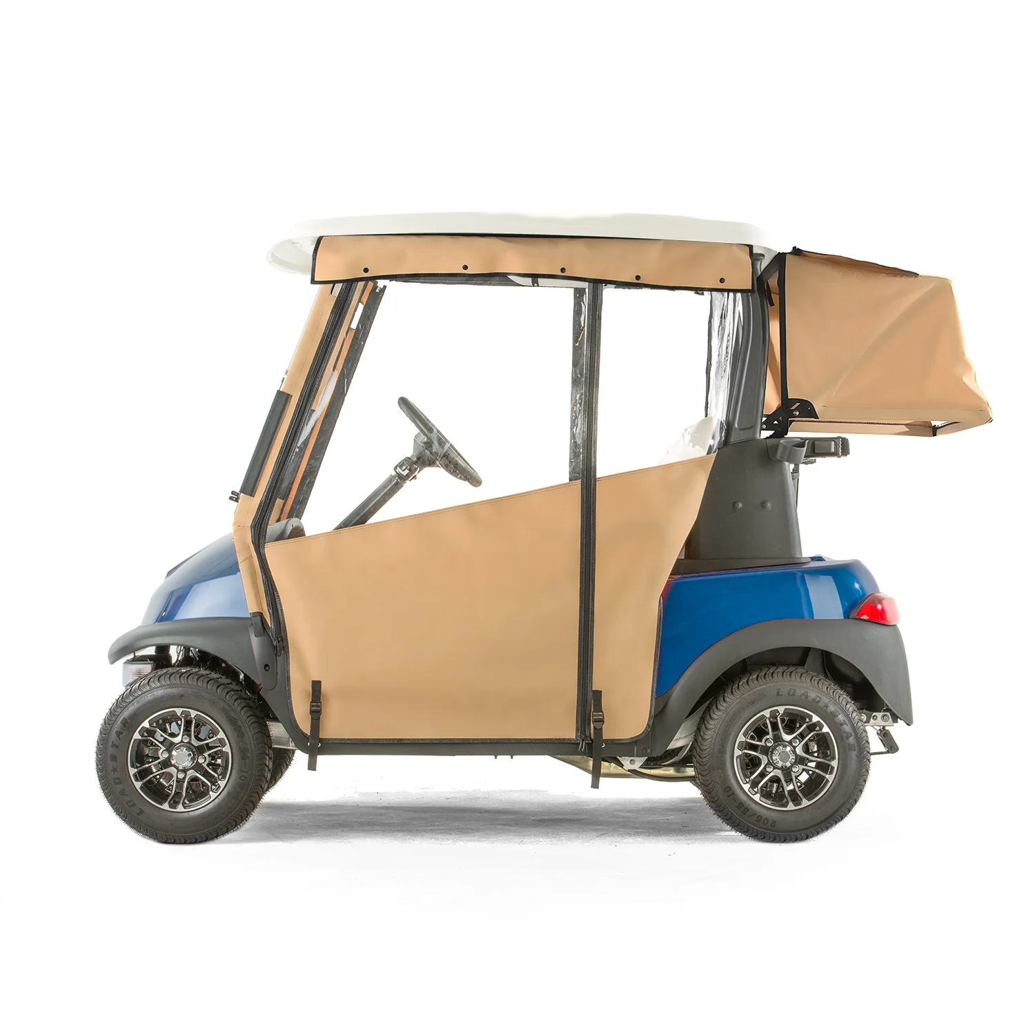 Club Car Precedent Golf Cart PRO-TOURING Sunbrella Track Enclosure - Linen