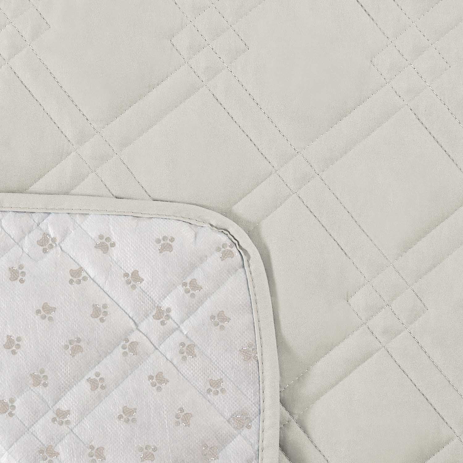 CJC Recliner Sofa Cover for 3 Seaters, Seamed Waterproof One-Piece Sofa Cushion, Armchair Slipcover with Elastic Band, for Living Room, (White)