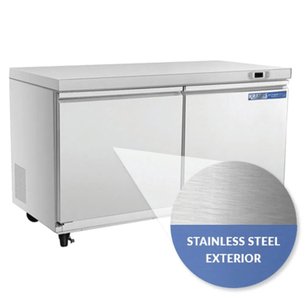 Kratos Refrigeration 69K-753 Commercial Undercounter Freezer, 2-Door - 30 5/16