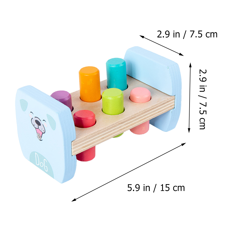 Etereauty Pounding Game Wooden Toys Baby Whack Kids A Mole Bench Hammering Toddlers Beat  Pound Educational Funny Wood Children