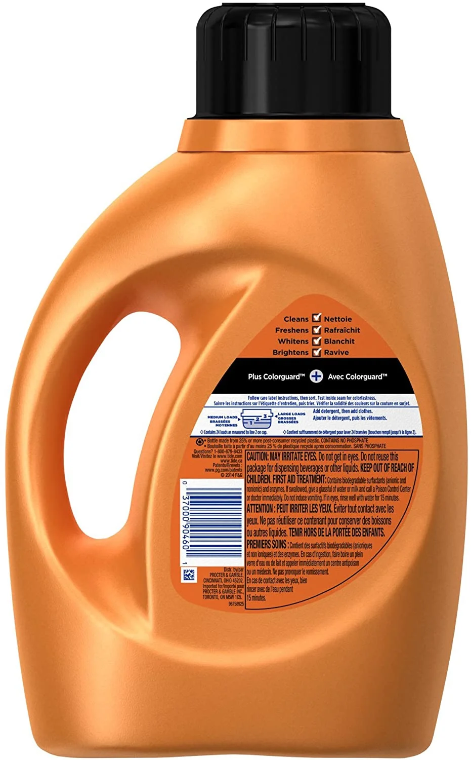 Tide + Febreze Freshness Sport Liquid Laundry Detergent, Active Fresh 46 oz (Pack of 6)