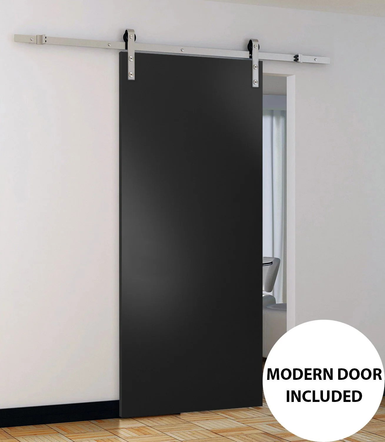 Sturdy Barn Door 30 x 80 inches with Hardware