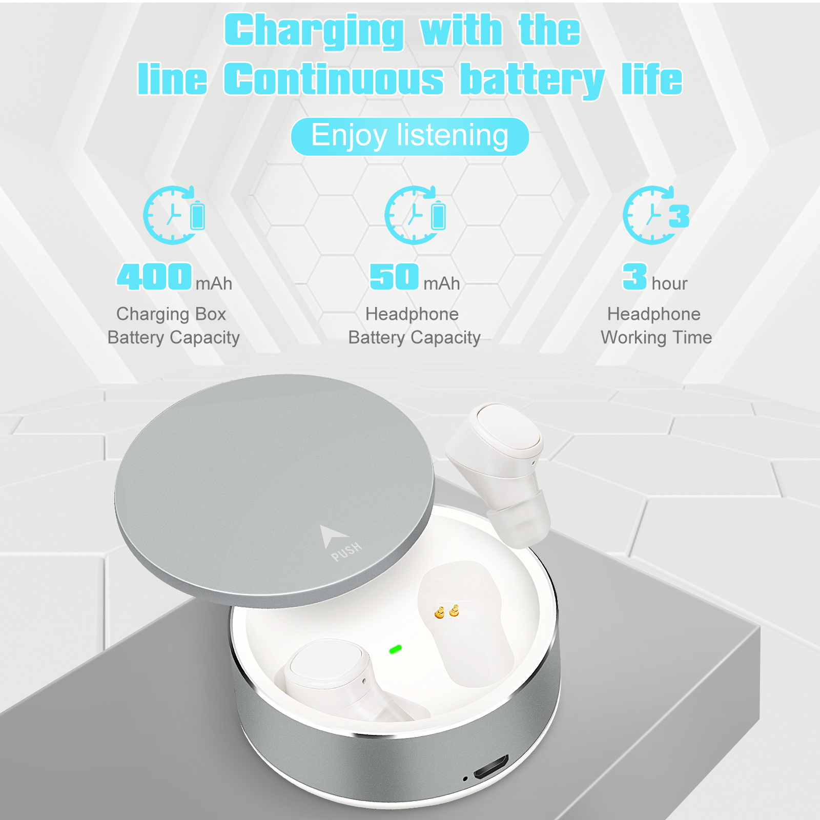 UrbanX X7 Sports Wireless Earbuds 5.0 IPX5 Waterproof Touch Control True Wireless Earbuds with Mic Earphones in-Ear Deep Bass Built-in Mic Bluetooth Headphones For Vodafone Smart X9