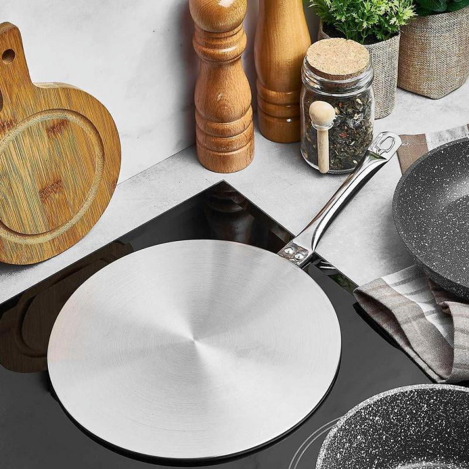 2pcs Induction Adapter Diffuser Converter Hob Plate for Gas