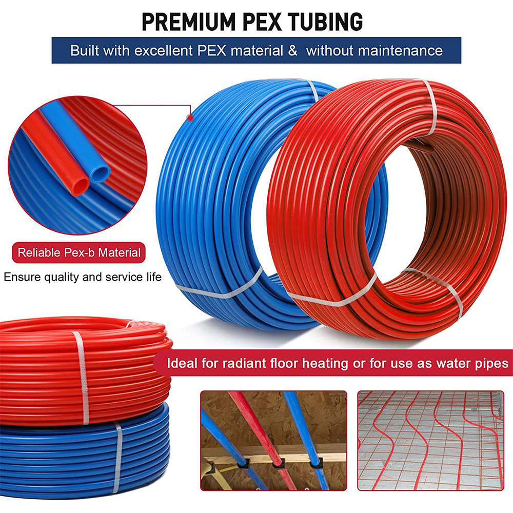 Thrifco 7941011 1/2 Inch x 100FT PEX-B Portable Water Tubing Pipe Roll - Red