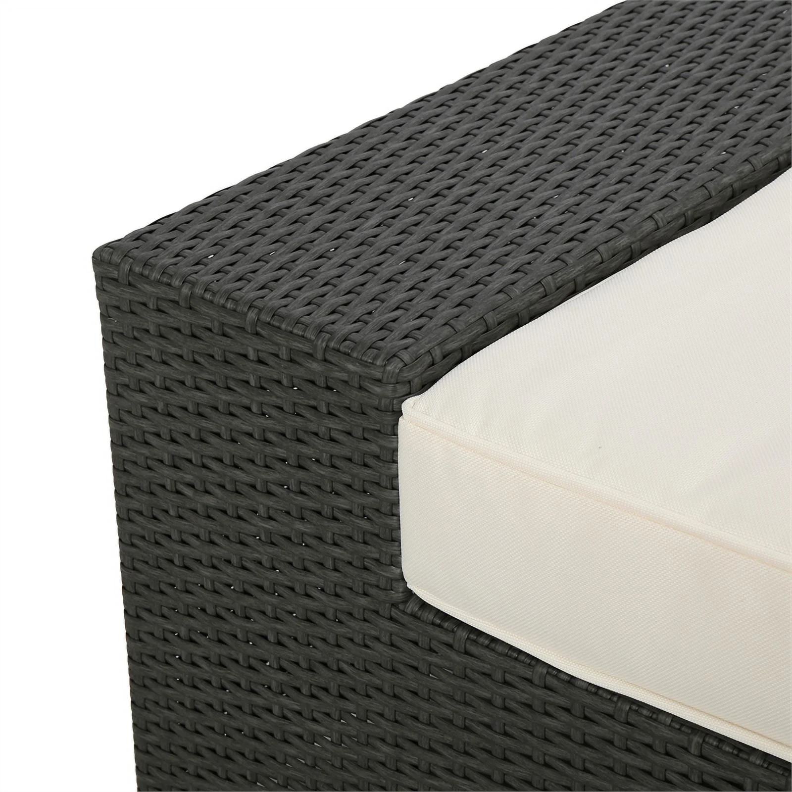 Noble House Santa Outdoor 9 Seater Sectional Sofa and Club Chair Chat Set Gray