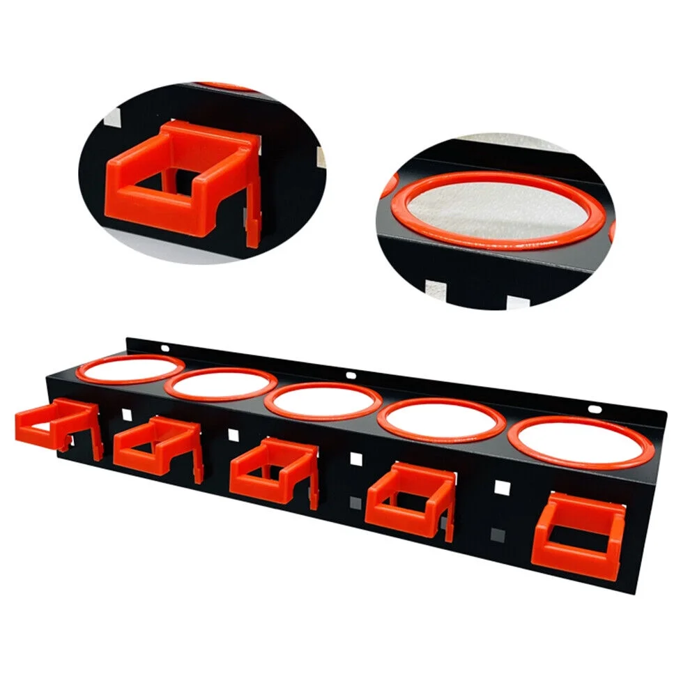 Spray Bottle Storage Rack 5 Hole Spray Bottle Holder Beauty Salon Hair Wall Mounted Organizing Tool