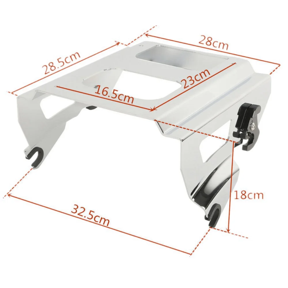 Detachable Solo Mount Rack Chrome For 2009-2013 Harley-Davidson Road Glide