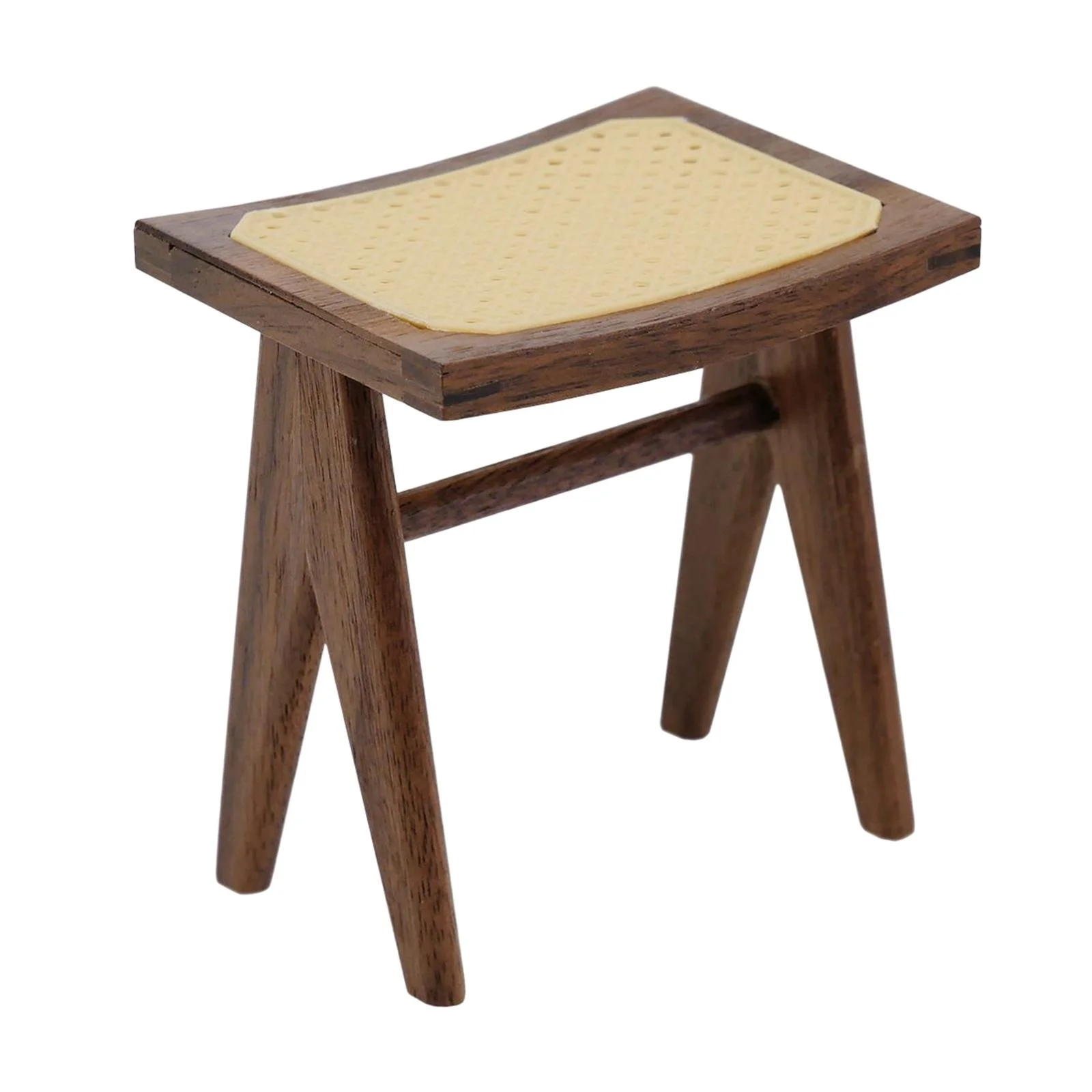 Dollhouse Wooden Chairs Miniature Furniture Black Walnut