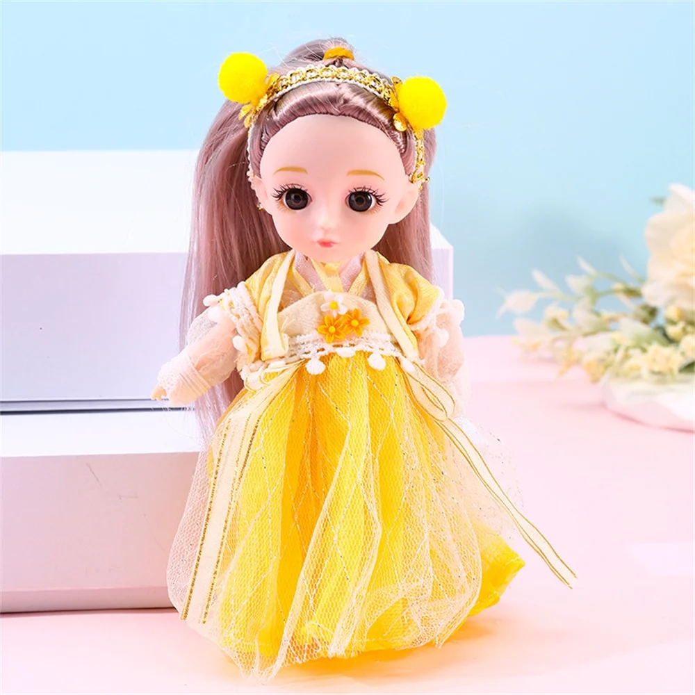 New 17cm Doll Antique Hanfu Costume Dress Dress Up Set Kids Best Gift Accessories DIY Girl Toy Gift