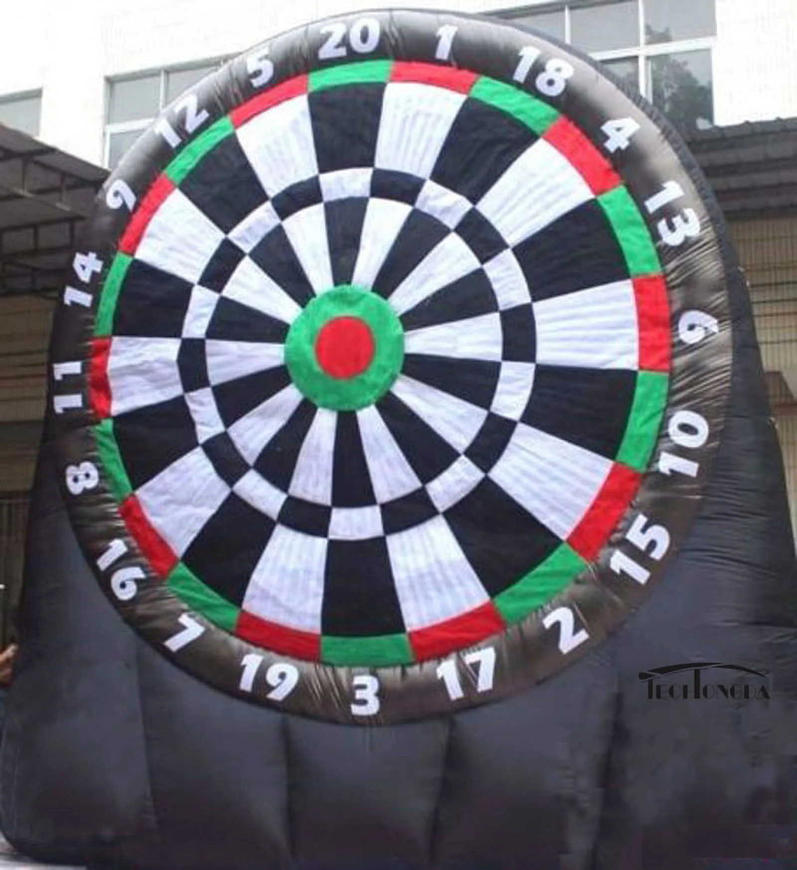 PreAsion 10ft Inflatable Dart Board Golf Foot Game Soccer Kick Air Blower Bouncer Sport
