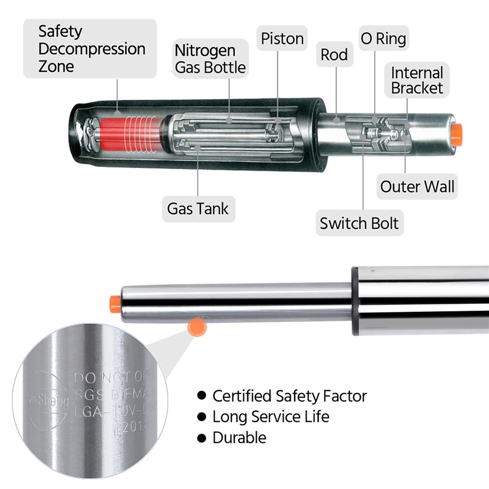 SMILE MART 2pcs Faux Leather Adjustable Swivel Counter Bar Stools, Gray