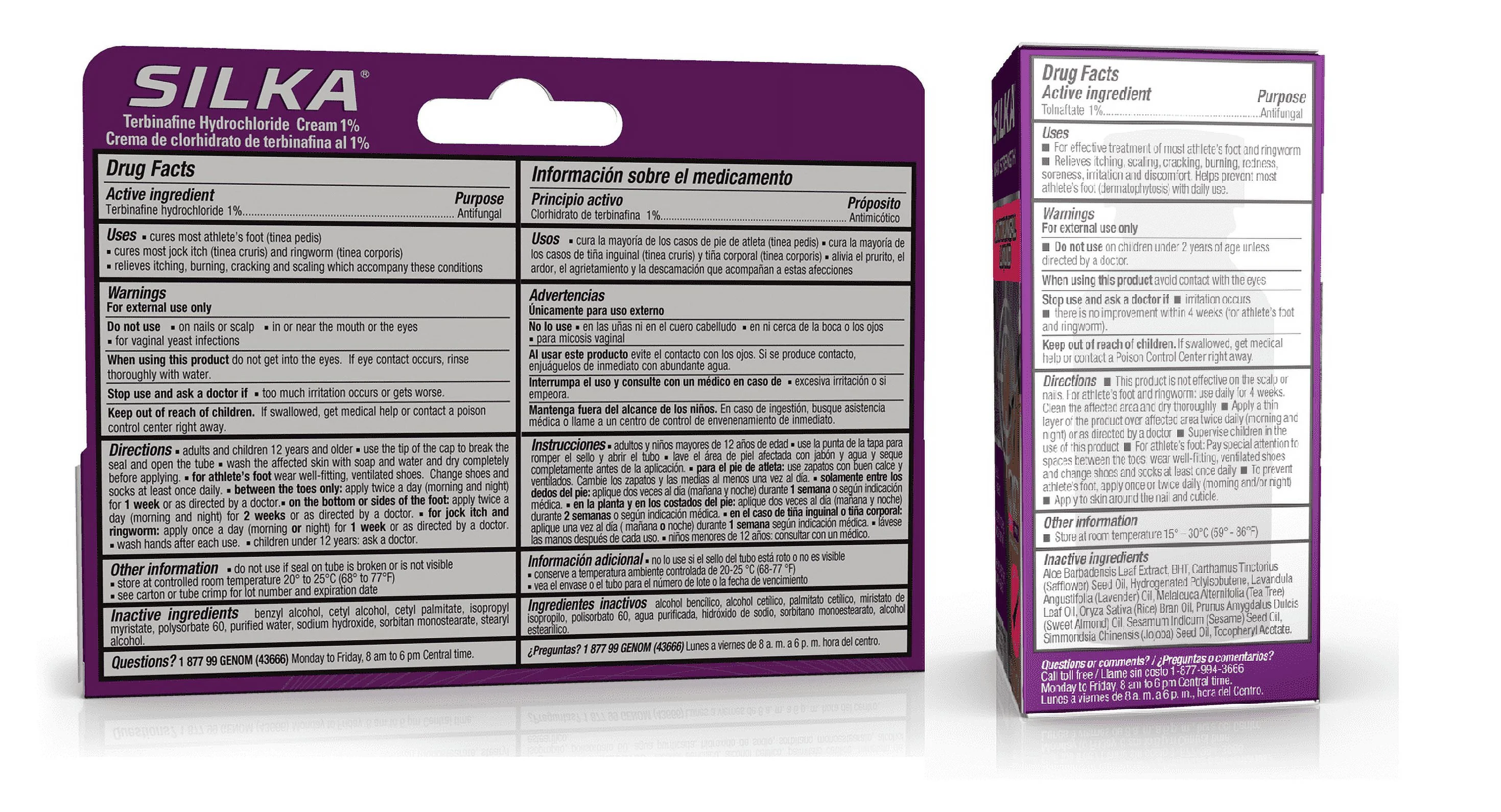 Silka Max Strength Antifungal Liquid & Cream Set - Powerful Relief for Toenail Health, Athlete's Foot, and Ringworm, Itch and Burn Relief