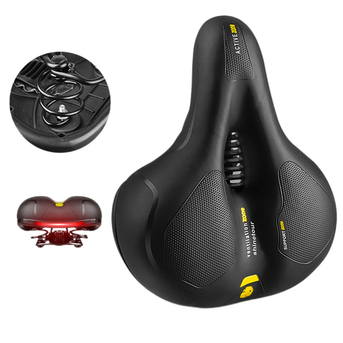 Xiaoluokaixin MTB Gel Extra Comfort Saddle Bicycle Cycling Seat Soft Cushion Pad