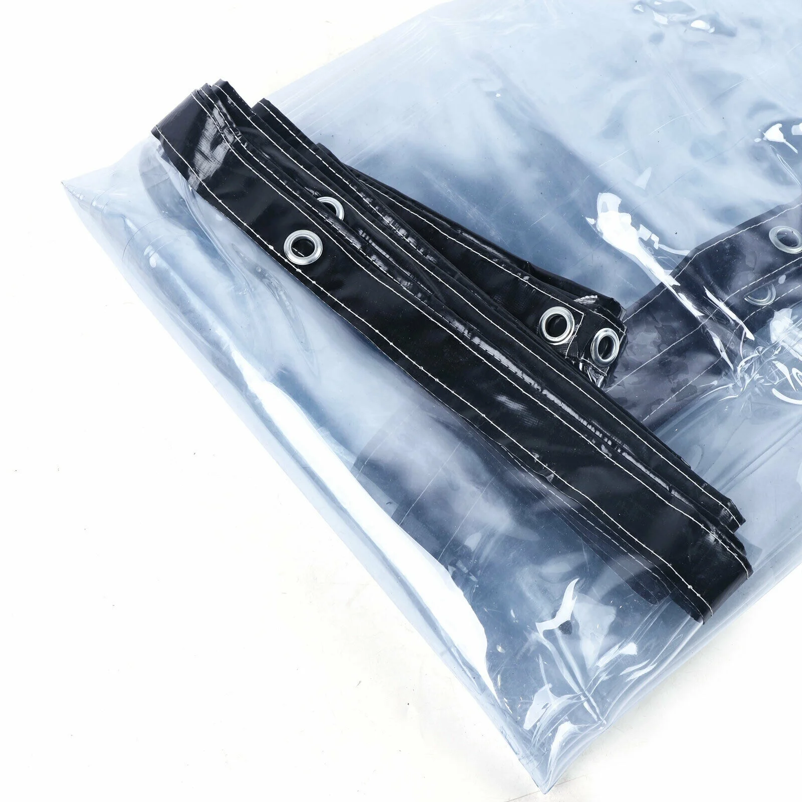 Waterproof Rain Cloth Commercial Grade PVC Clear Awning Canopy Patio Enclosure 8*20 FT Waterproof Transparent PVC Rain Cover Clear Awning Canopy Patio Curtain Outdoor Clear Tarp Curtain