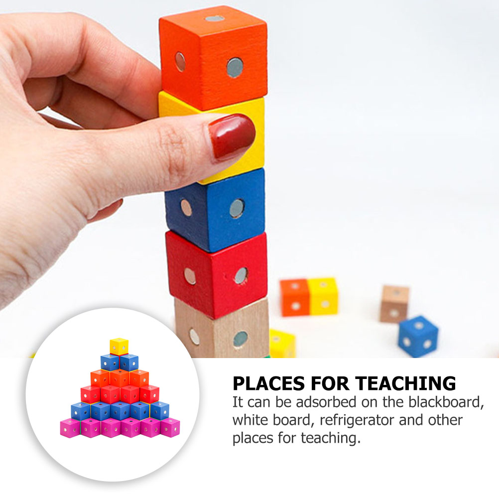Children’s Toys Building Blocks 90 Pcs Magnet Cubes Puzzle Wooden Student