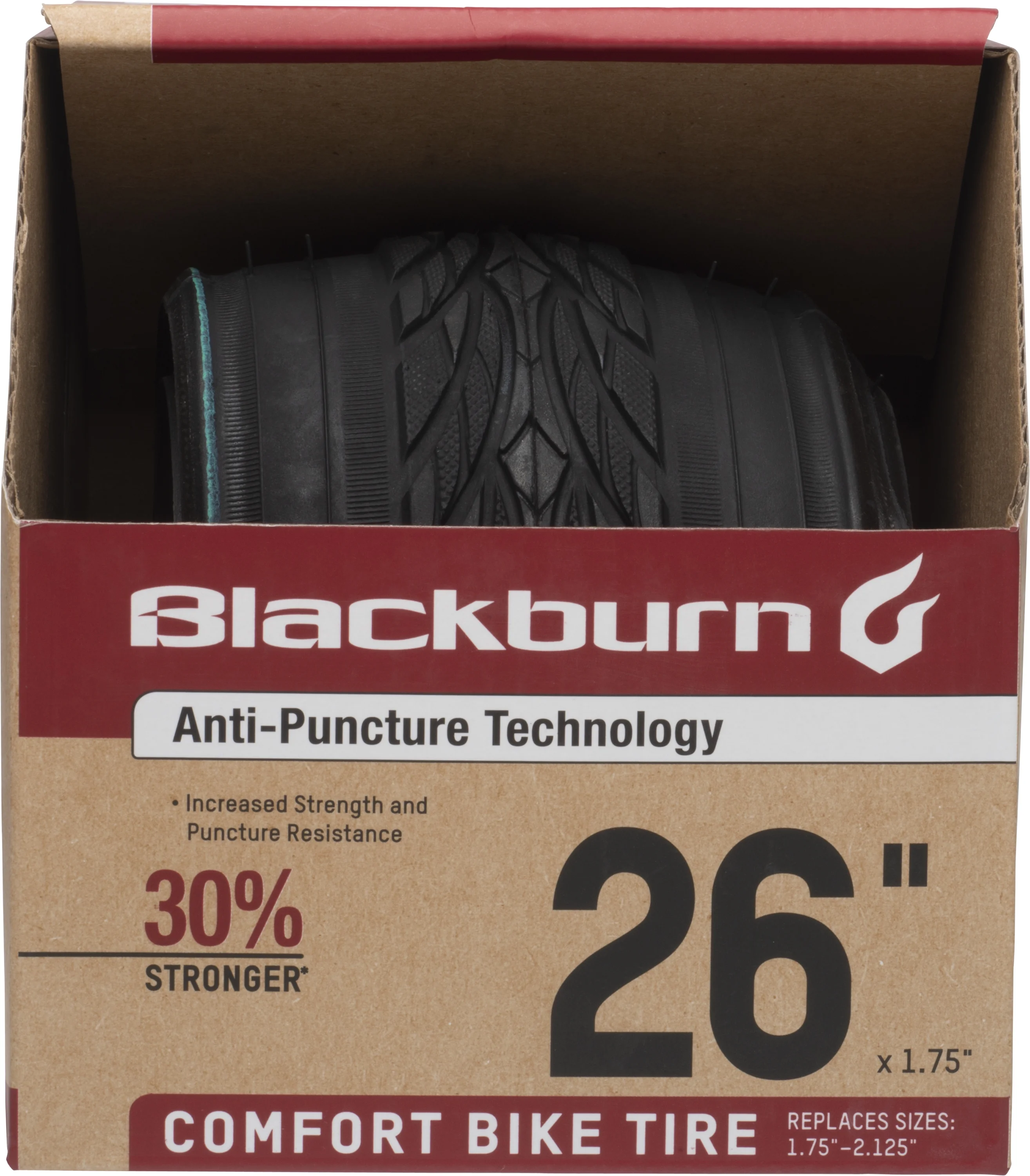 (2 pack) Blackburn Comfort Bike Tire, 26