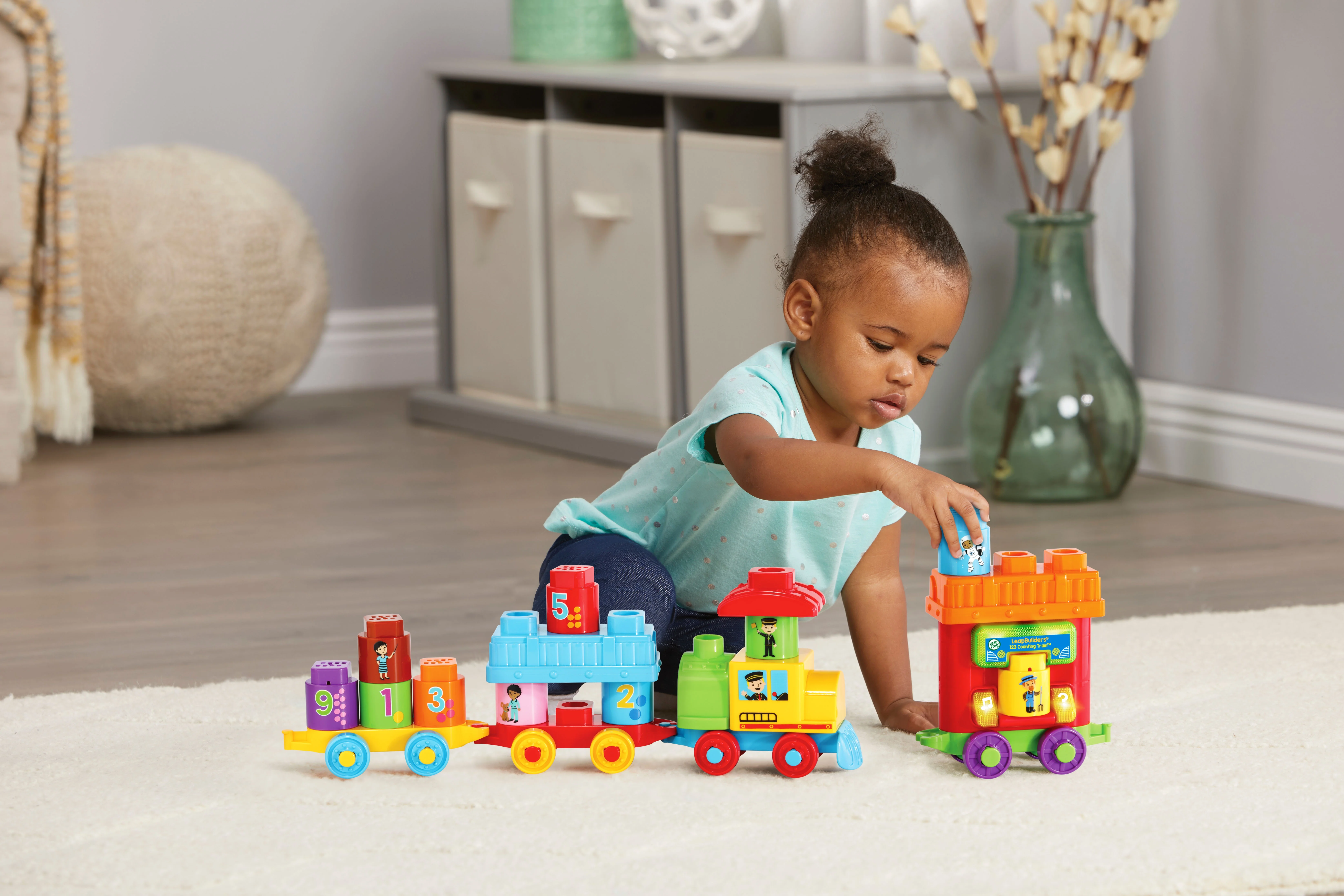 LeapFrog LeapBuilders 123 Counting Train Learning Blocks Toy for Kids