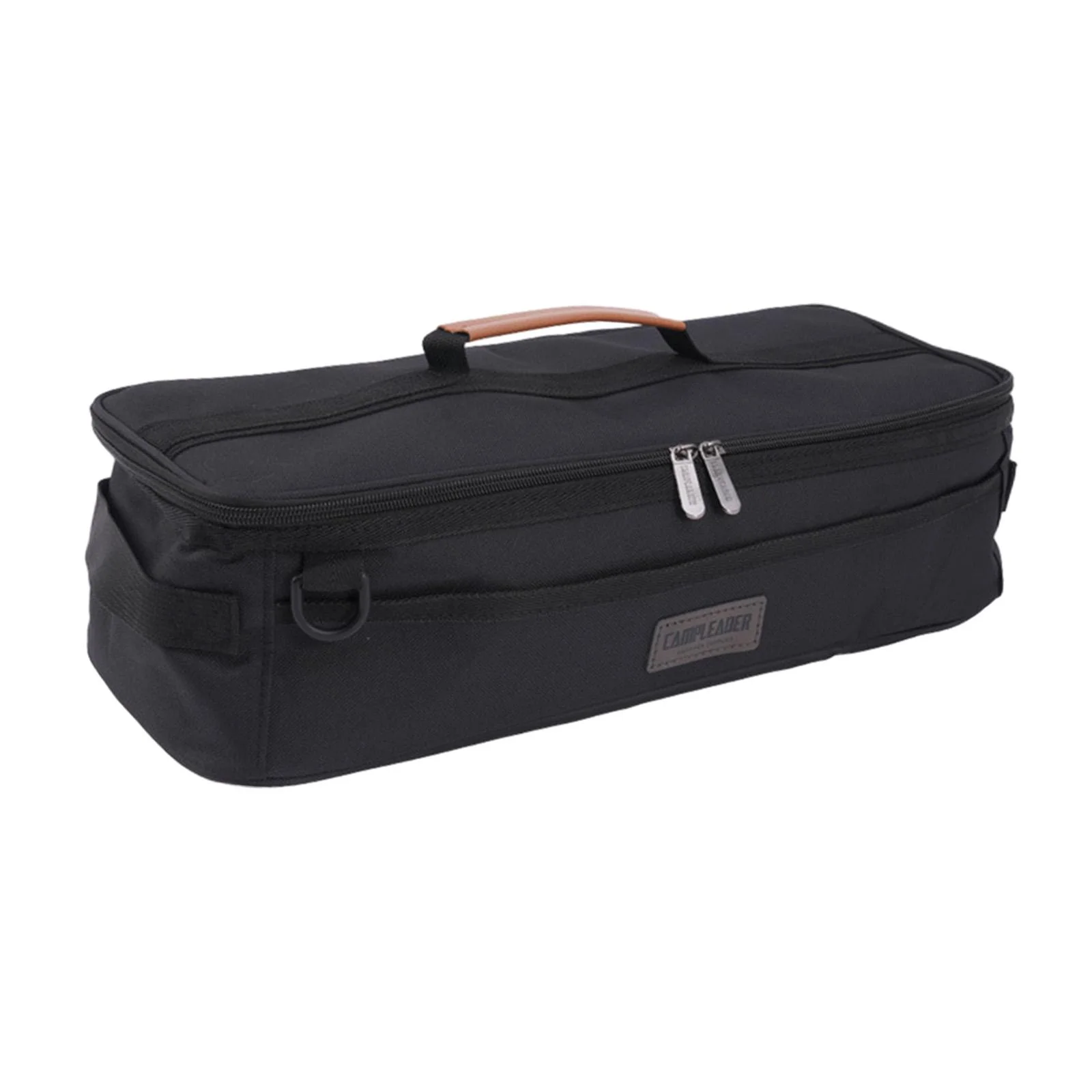 kesoto Large Capacity Bags Tent Pole Bag with Handle Pockets Carry Bags Tent Stakes Storage Bag Tent Peg Nails Bag for Hiking Travel black