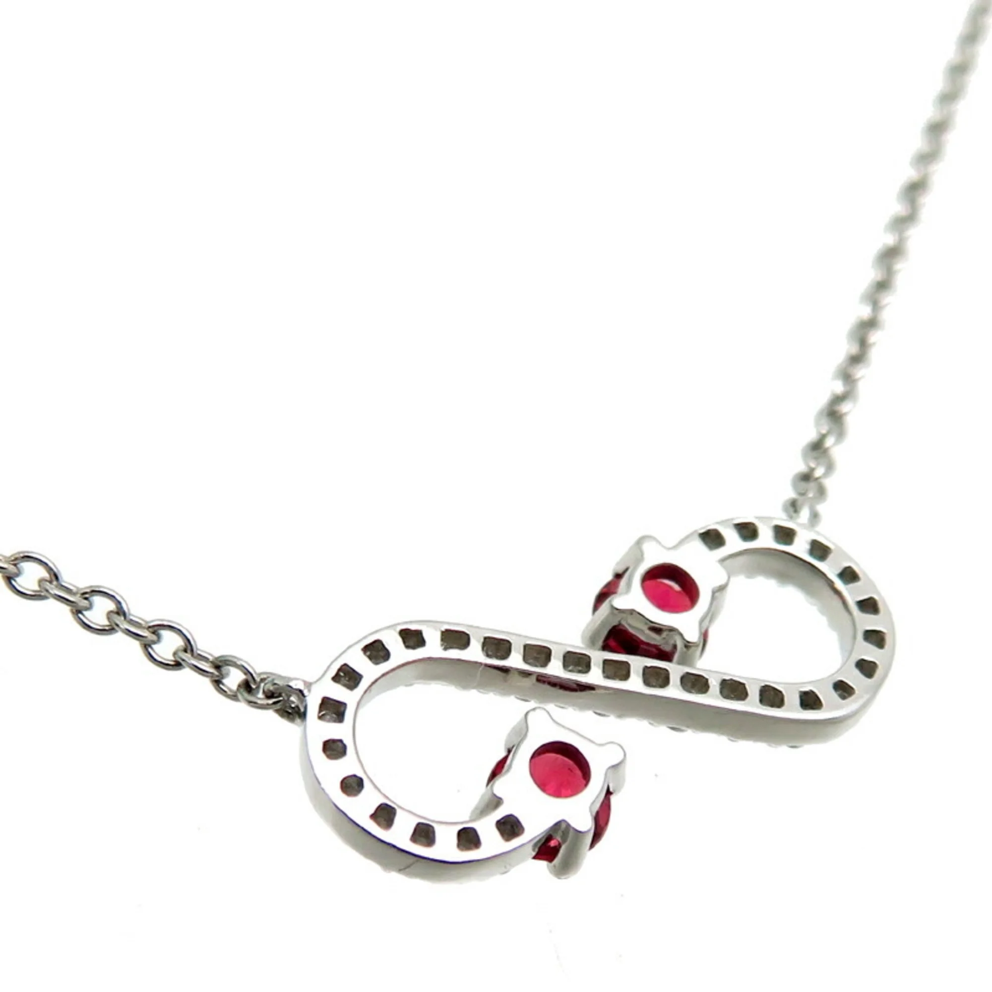 Pre-Owned Tiffany Pt950 Enchanted Scroll Women's Necklace Platinum (Good)