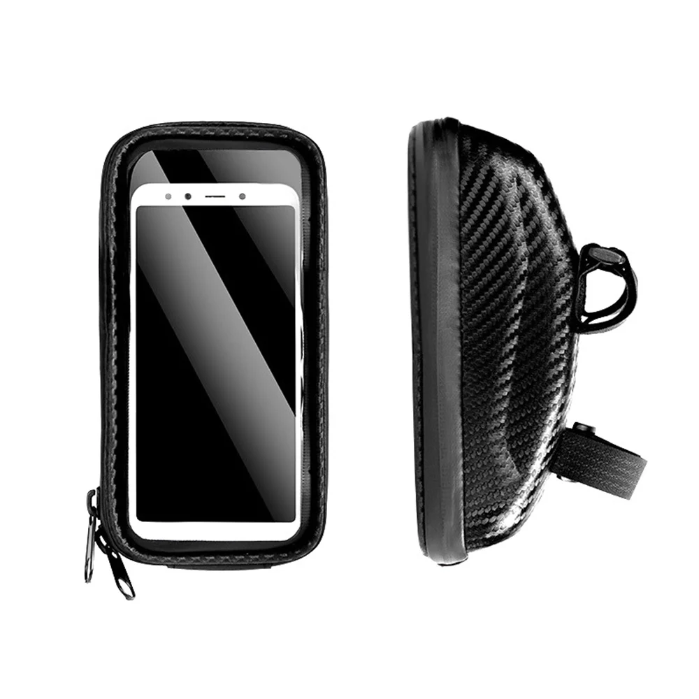 Carevas Bike Frame Bag Front Tube Bag Handlebar Bag Bag with Touchscreen Phone Case