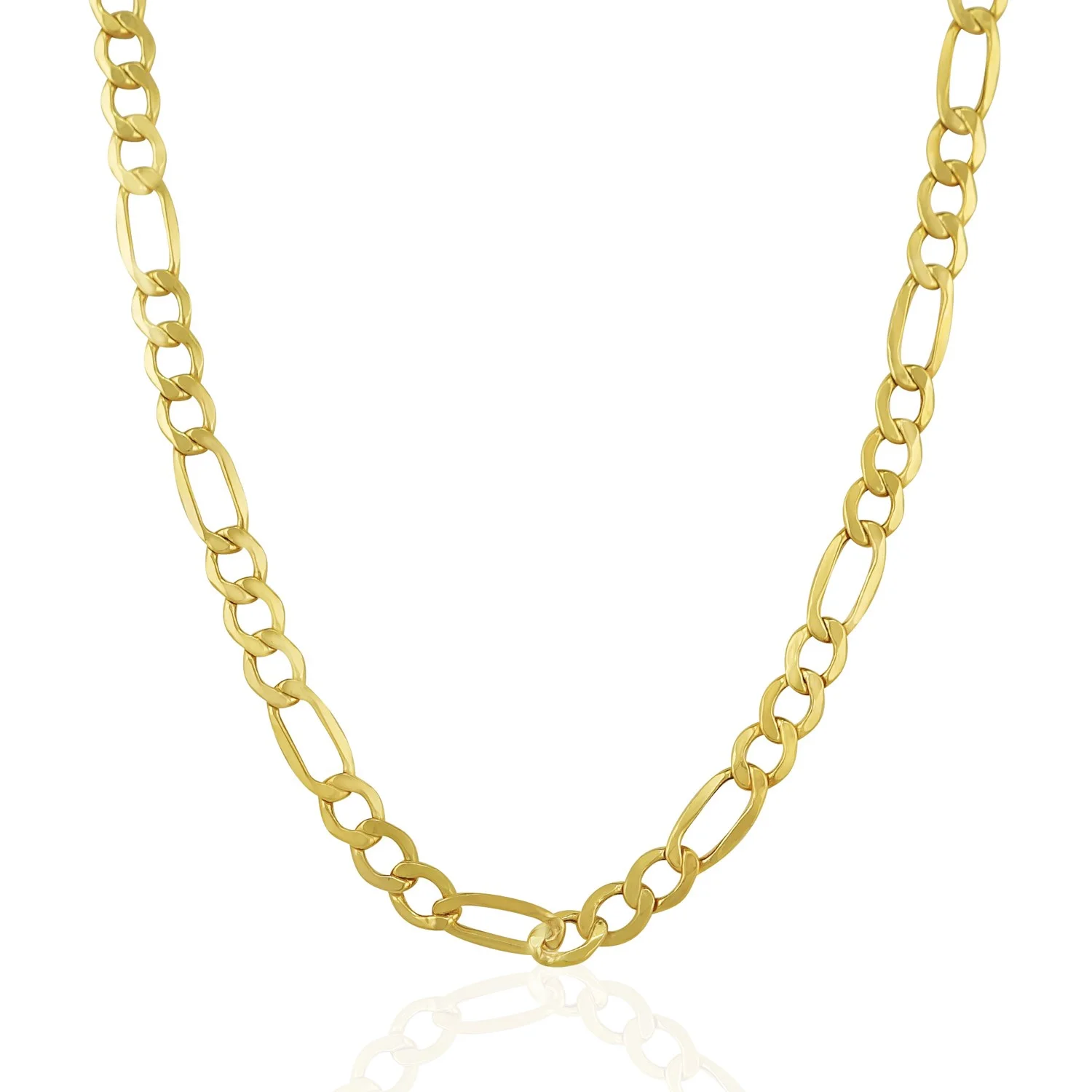 6.5mm 14k Yellow Gold Lite Figaro Chain 20 in