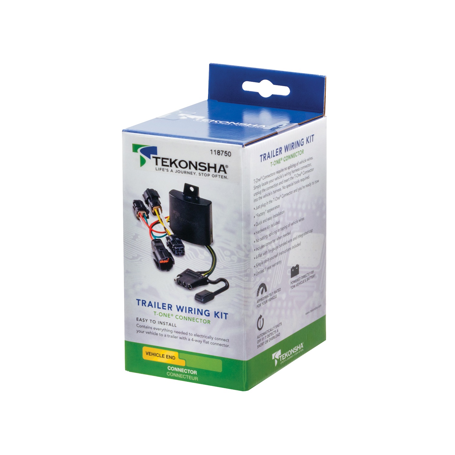 Tekonsha 118750 Tow Harness T-Connector Assembly Fits select: 2018-2020 CHEVROLET EQUINOX LT